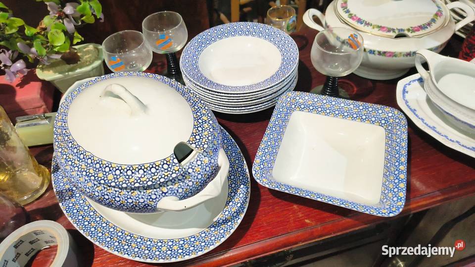 Stary komplet obiadowy Chorzew