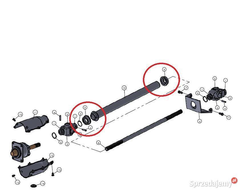 Uszczelka gumowa obudowy wału Mitsubishi VST Tajęcina