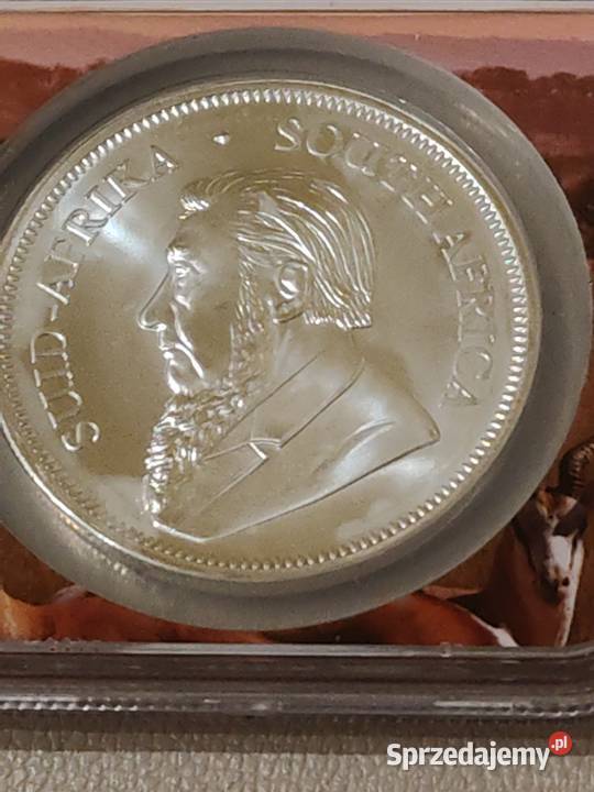 Moneta srebrna Krugerrand 1 Rand NGC Ostrów Mazowiecka