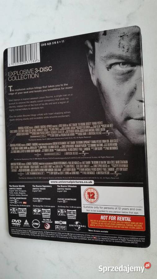 The Ultimate Bourne Collection Matt Damon 3dvd lubelskie Puławy