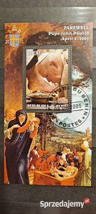 Jan Paweł II znaczki bloczki