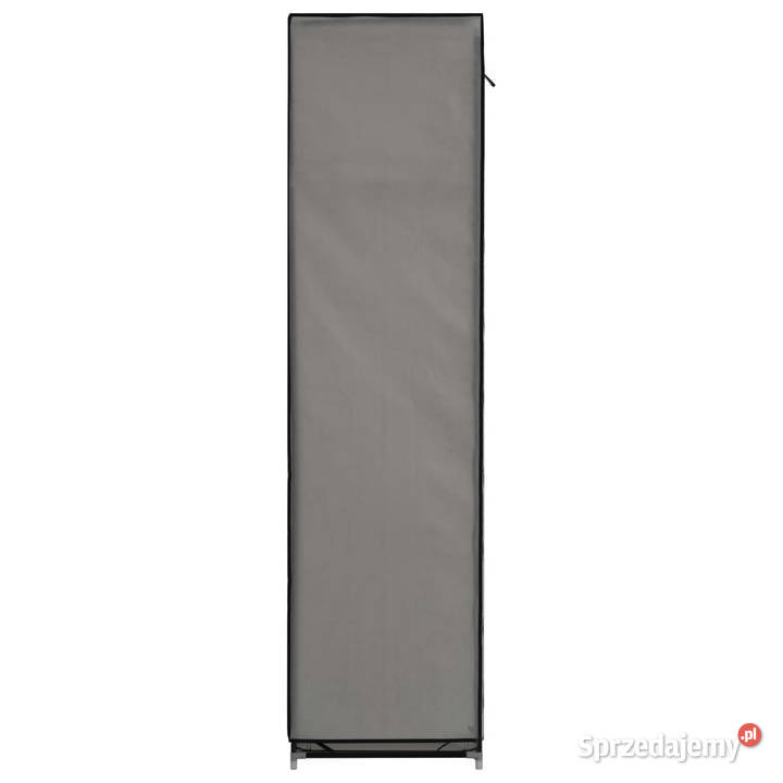Szafa z przegrodami i drążkami szara 150x45x175