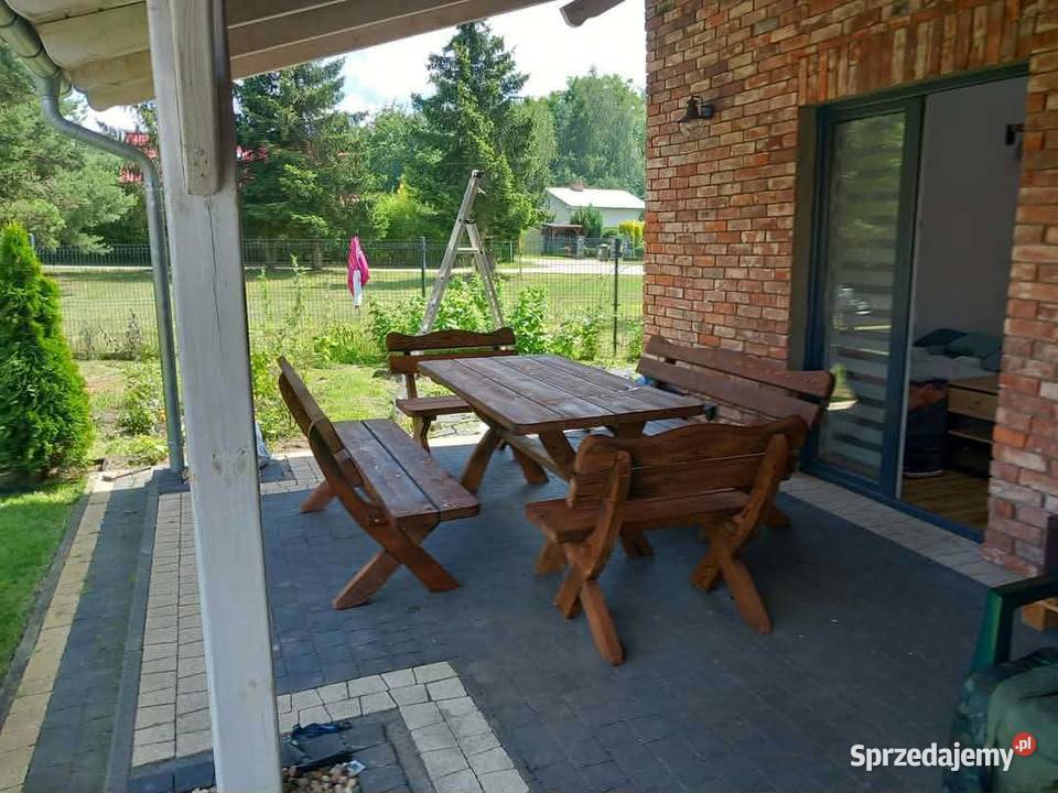 Meble ogrodowe z litego drewna pomorskie Gdańsk