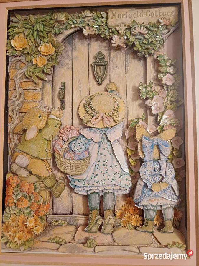 Obraz 3D Vintage Marigold Cottage