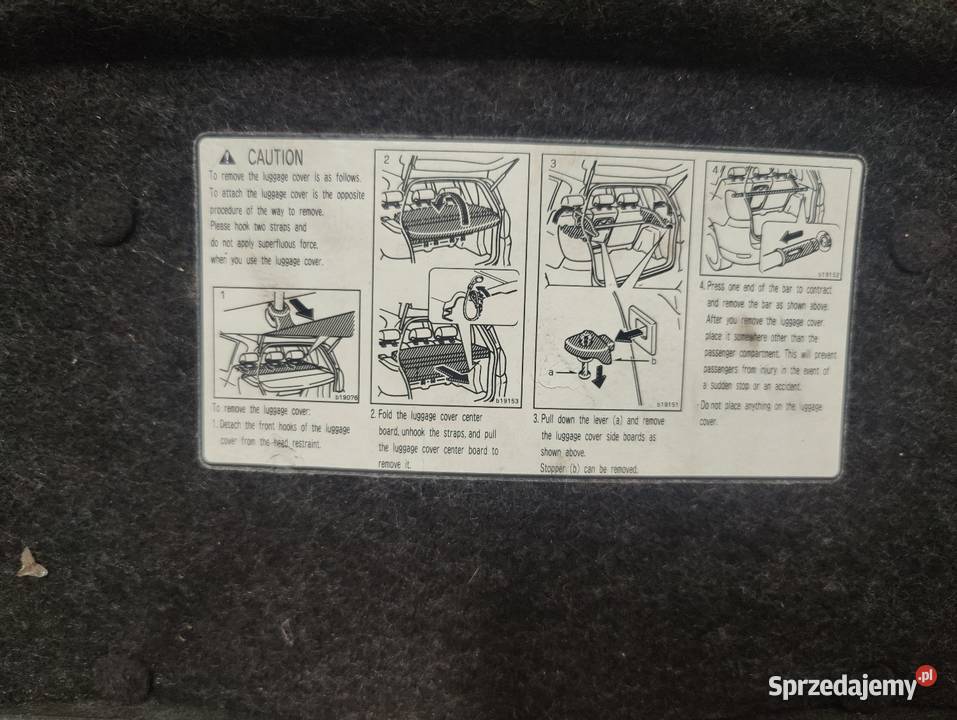 Półka roleta Toyota Corolla Verso I 03 Chełm sprzedam
