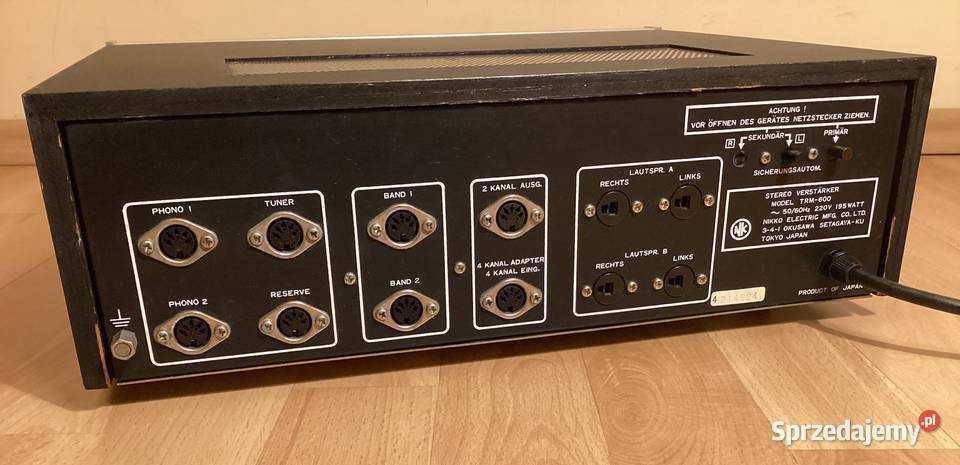 Wzmacniacz stereo NIKKO TRM600 SPRAWNY ładny Gdynia