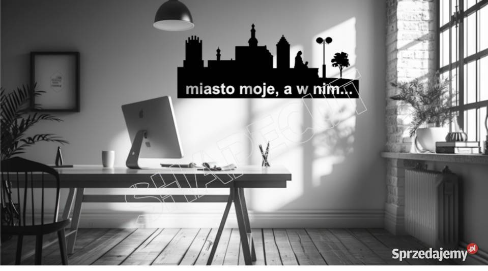 NAKLEJKA NA ŚCIANĘ OZDOBNA MIASTO 115 X 48 Olsztyn