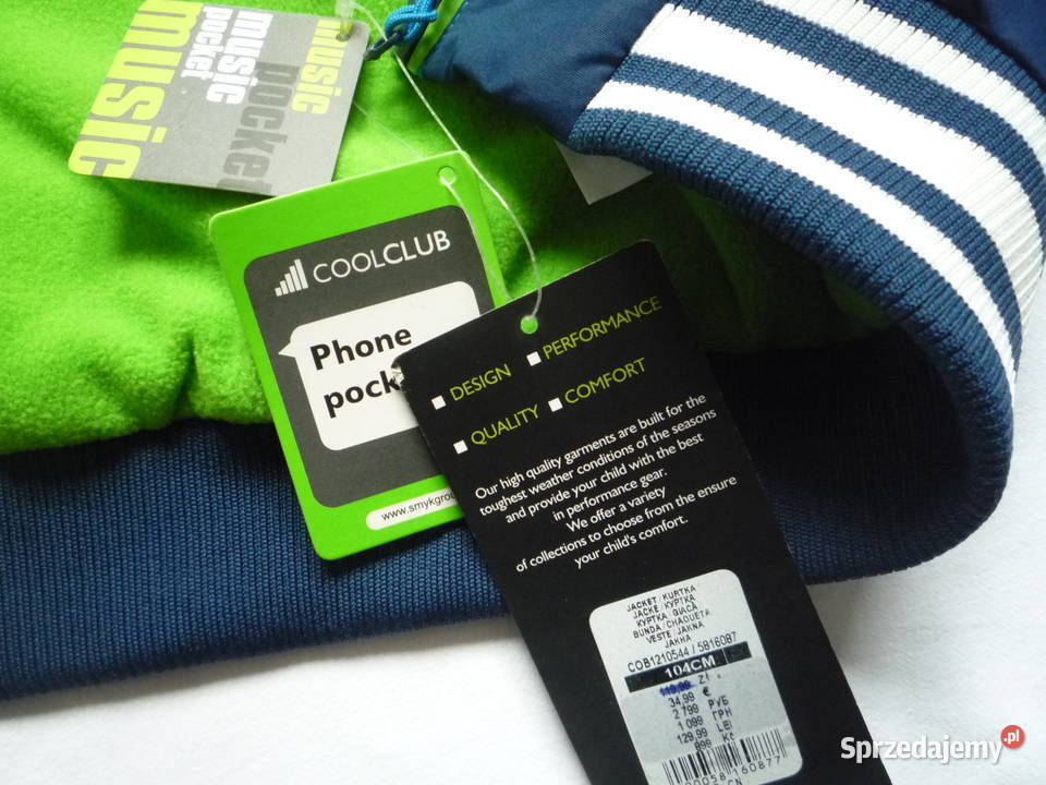 NOWA Cool Club r104 Kurtka przejściowa na Rozmiar 104 Szczecin
