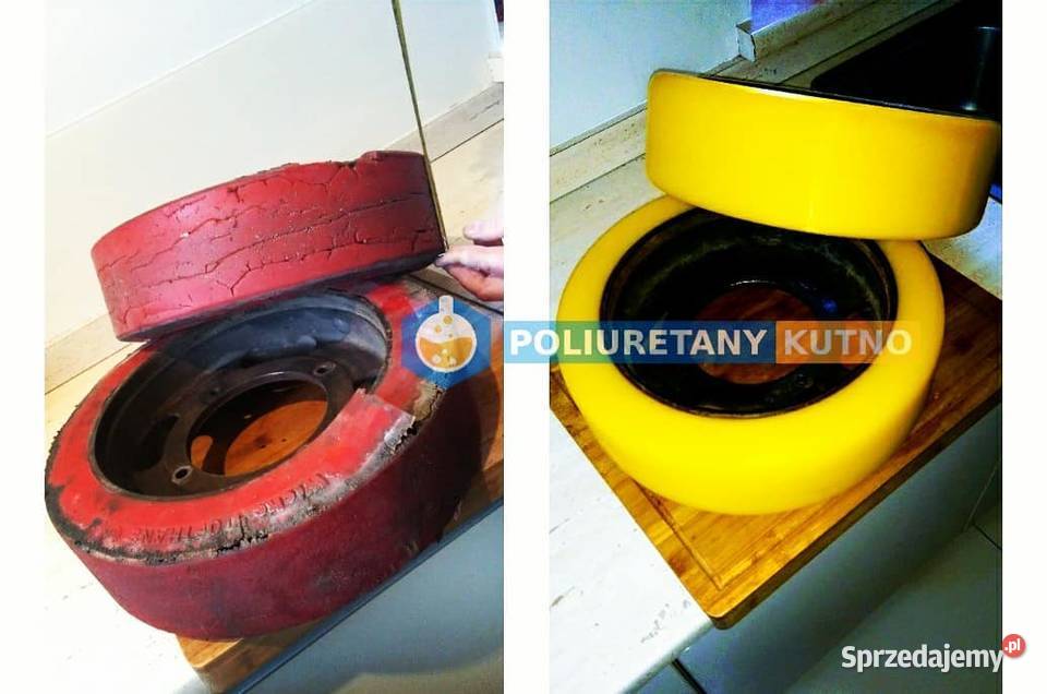 Regeneracja bieżni PU kół szorowarek Kutno
