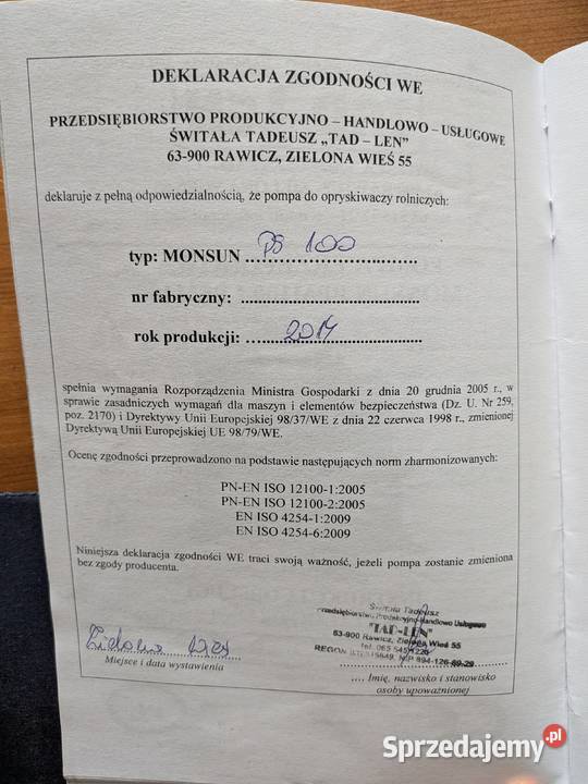 Opryskiwacz do truskawek z nadmuchem świętokrzyskie Stopnica