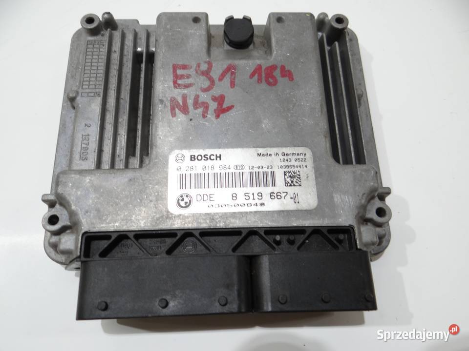 STEROWNIK KOMPUTER SILNIKA BMW E90 E91 OE Strzyżewice sprzedam