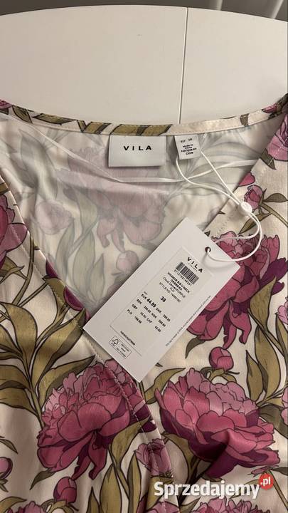 Nowa sukienka w kwiaty VILA rozmiar 38 M Szczecin