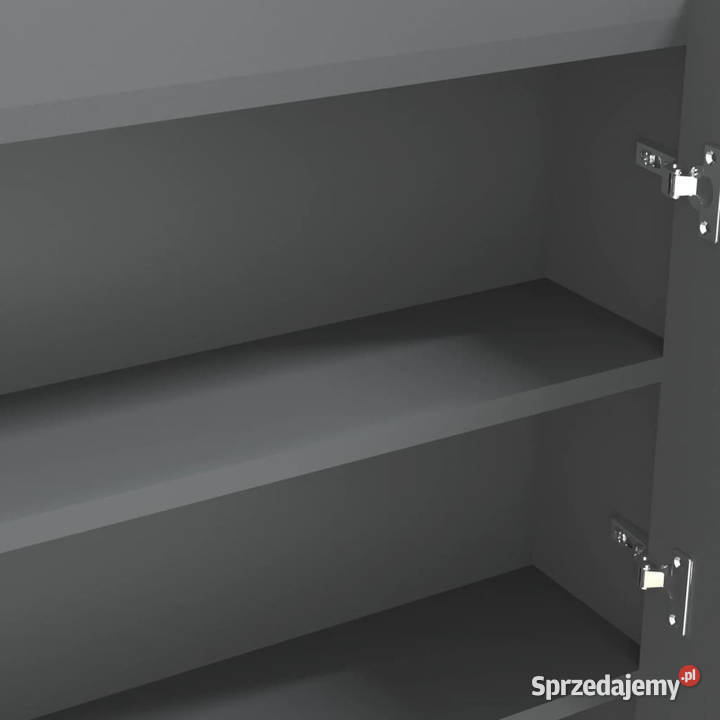 Szafka łazienkowa z lustrem 80x15x60 MDF szara Warszawa