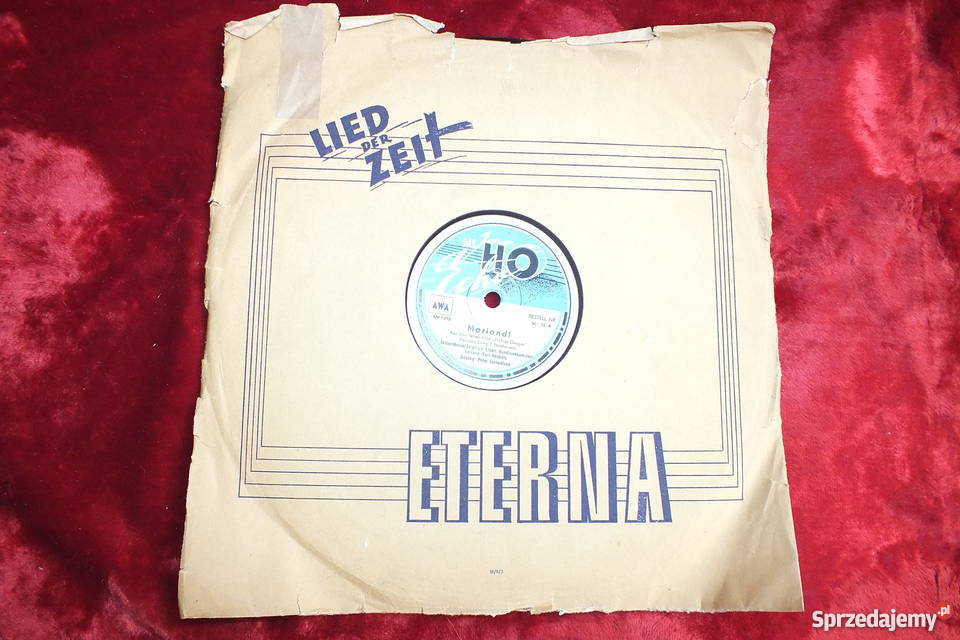 Płyta winylowa szelakowa niemiecka gruba ciężka Żary sprzedam