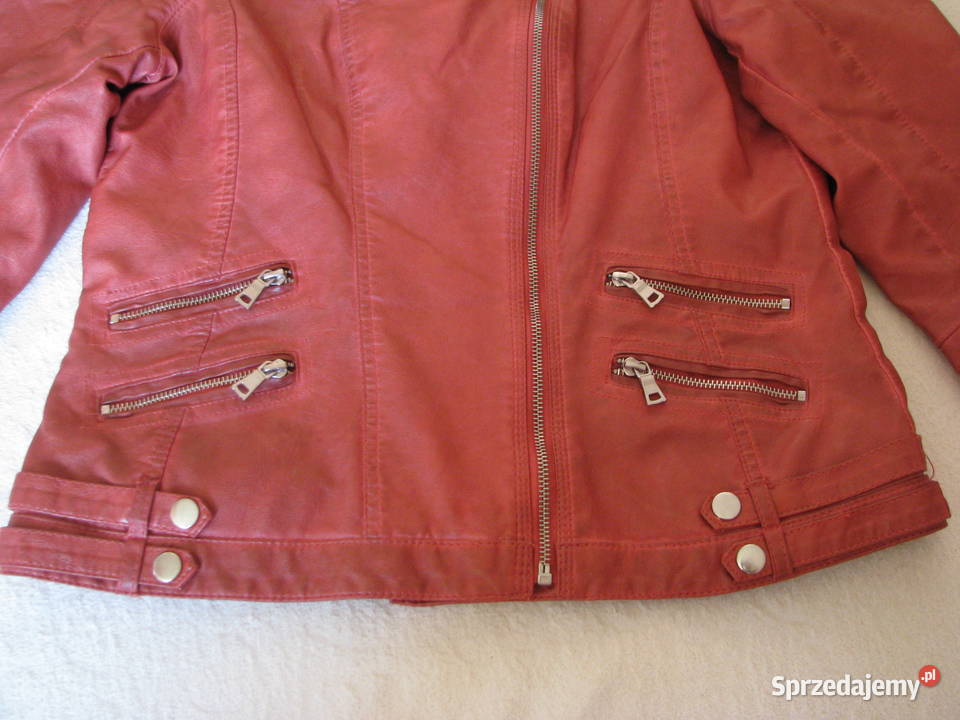 Kurtka ramoneska ze skórki na stójce 42