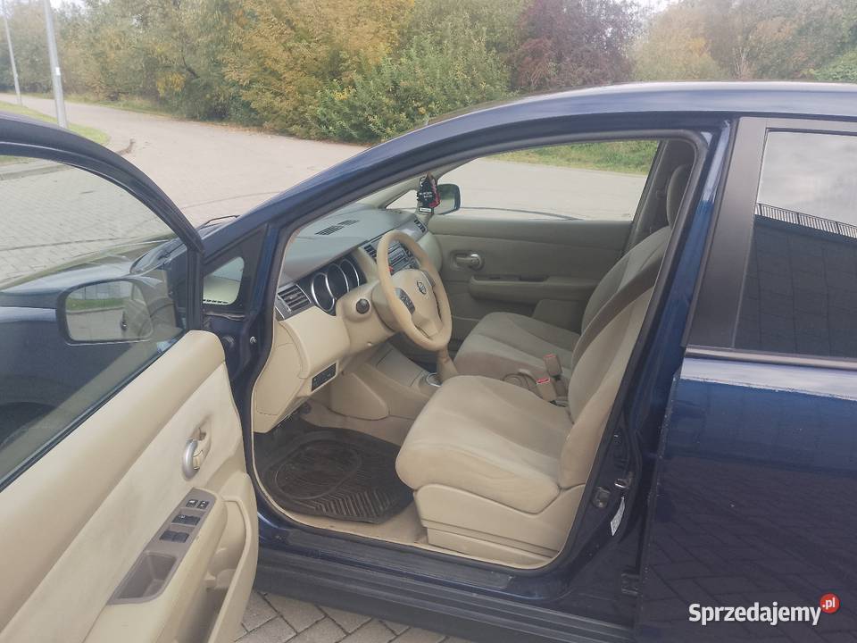 Nissan Tiida 16 16V salon Rok produkcji 2009 Białystok sprzedam