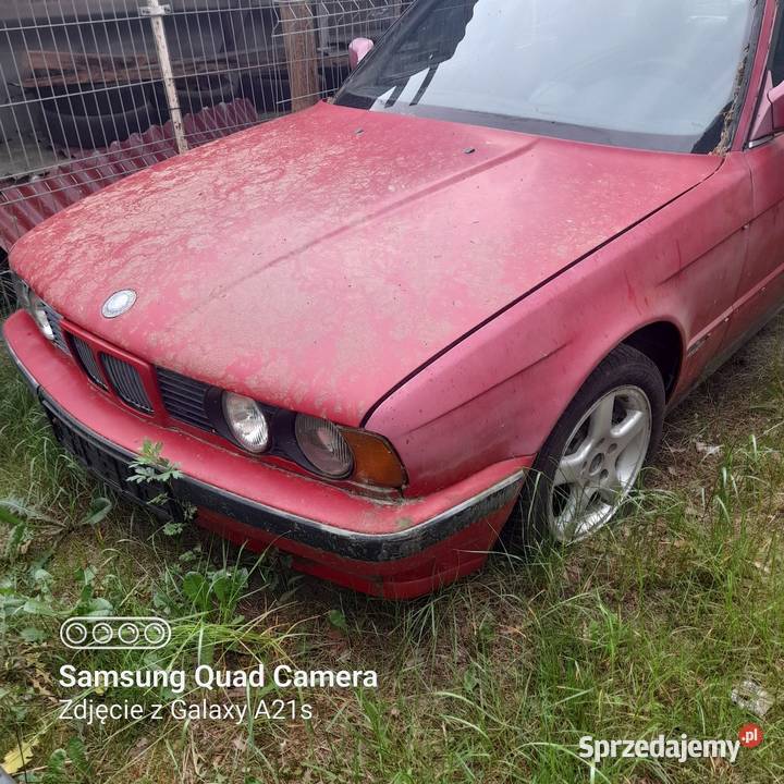 BMW E34 20 benzyna 1990r W calosci do renowacji osobowe Jastrzębia Góra