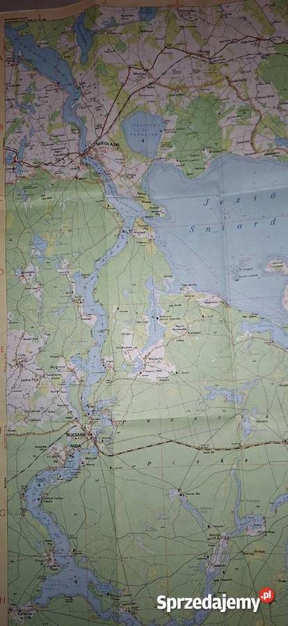 Unikatowa Mapa Jezioro Śniardwy 1987 r Kalisz sprzedam