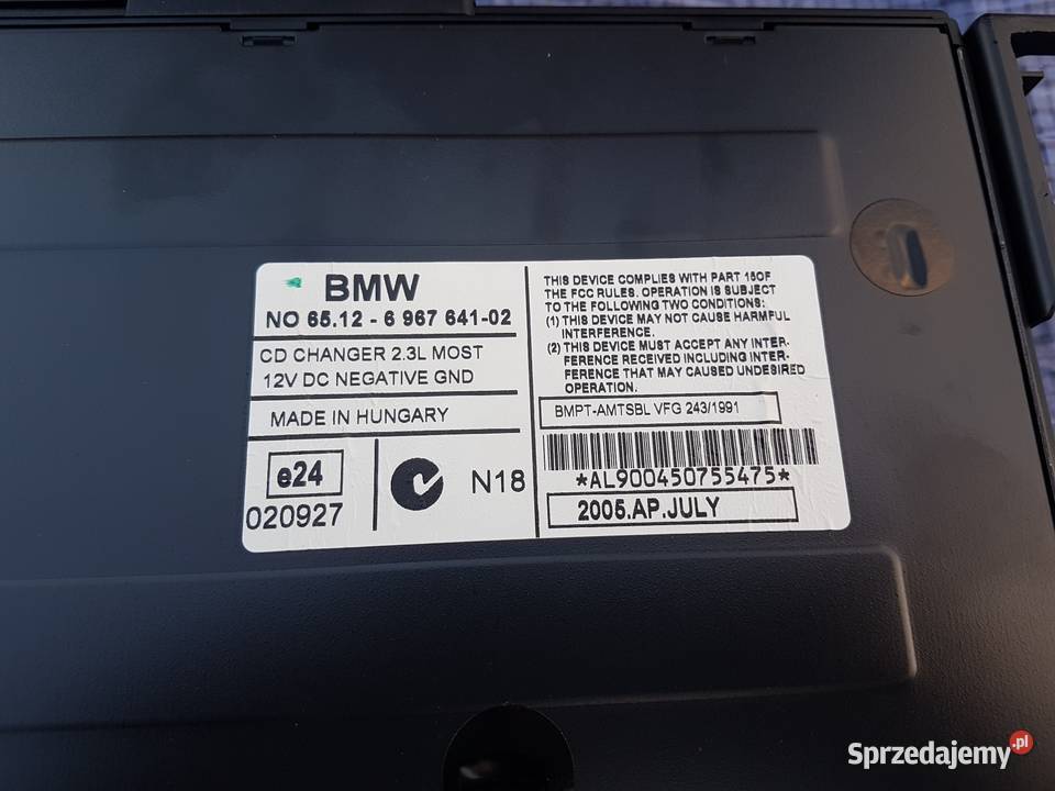 Zmieniarka płyt E87 Sandomierz