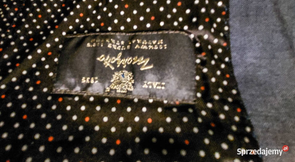 Elegancki granatowy garnitur Vistula Doskonałej Odzież wyjściowa łódzkie Łódź sprzedam