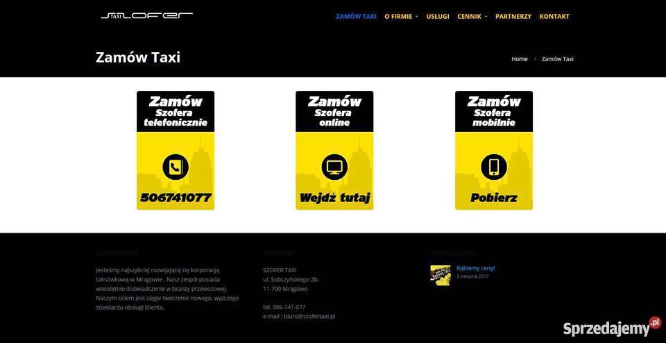 Prywatny KierowcaSzofer warmińsko-mazurskie Mrągowo