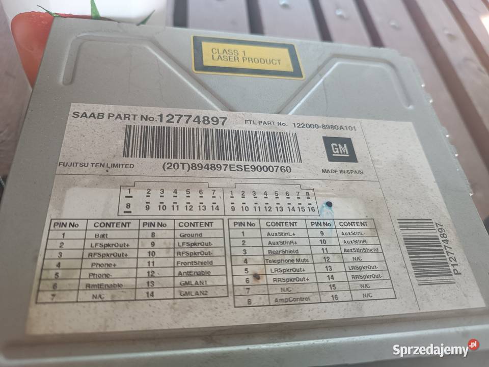 Radio CD Saab 93 12774897 osobowe podkarpackie Siennów
