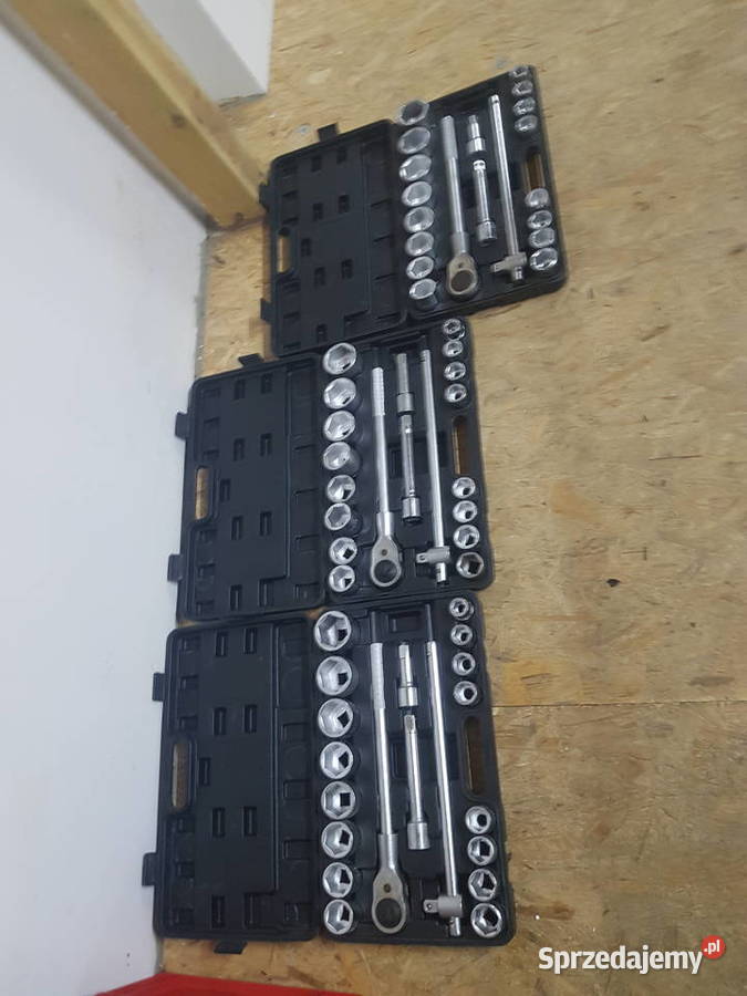 Klucze nasadowe zestaw 21EL 34 nasadki 6kątne Głogowa