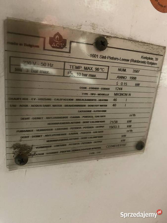 KOCIOŁ PIEC OLEJOWY ACV podlaskie Ciechanowiec