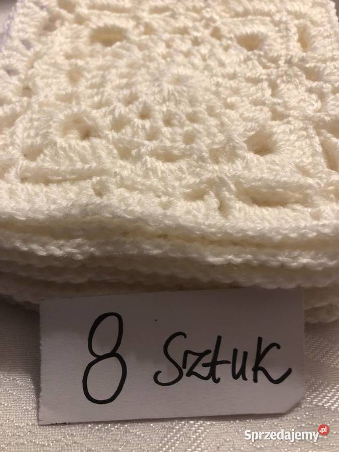 kwadraty Babuni na szydełku poduszki narzuty