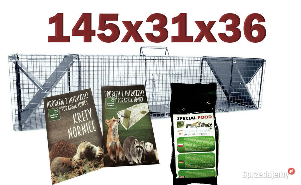 Duża ŻYWOŁAPKA 145x31x36 na KUNY LISY BOBRY Dom i Ogród Częstochowa sprzedam