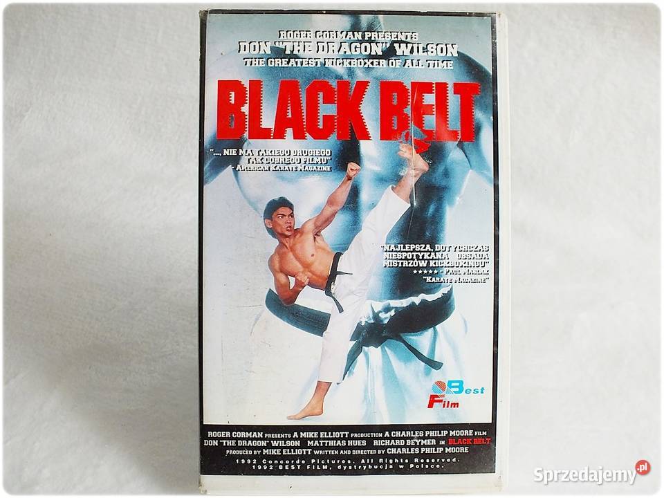 Kaseta VHS Film Czarny Pas Balck Belt Film na 1 płyta sprzedam