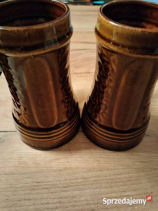 Dwa kufle ceramika Mirostowice prl Choszczno sprzedam