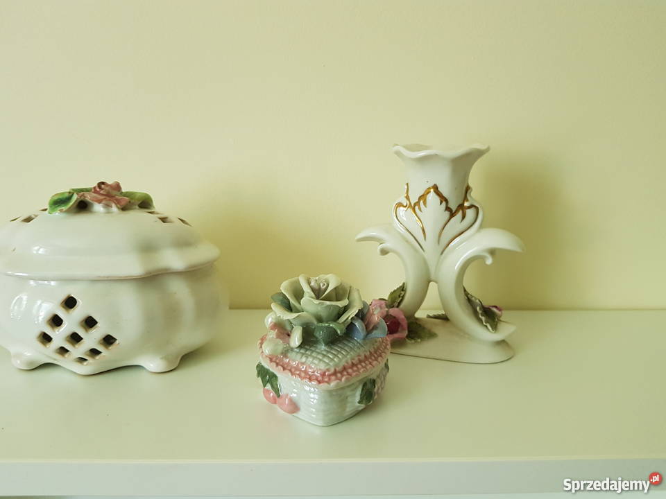 Kolekcjonerskie puzderka świecznik stare Warszawa