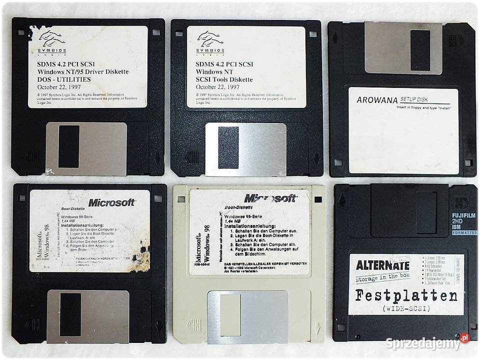 Starsze Dyskietki Zestaw Dyskietka Microsoft Nośniki