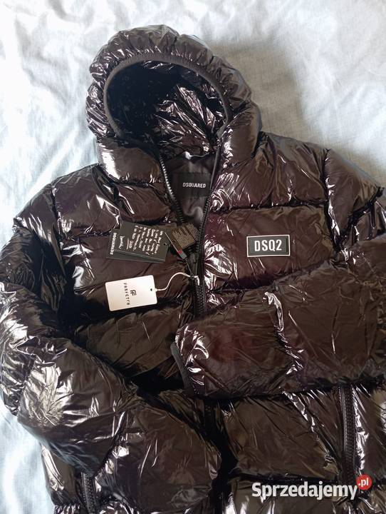 Kurtka puchowa Dsquared2 regular fit błyszcząca Moda i Styl