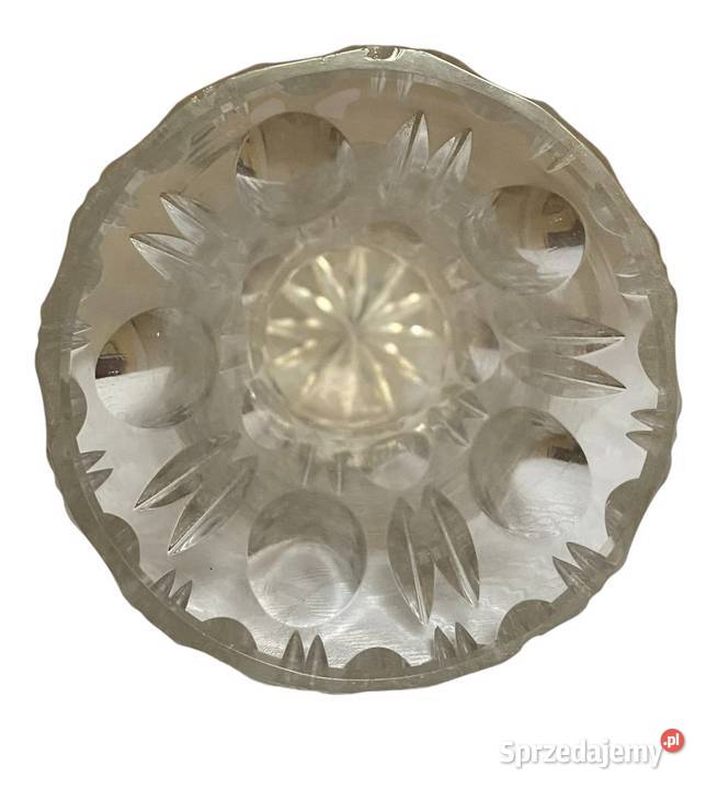 Kryształowy wazon klepsydrowy z wklęsłym szlifem mazowieckie Warszawa sprzedam