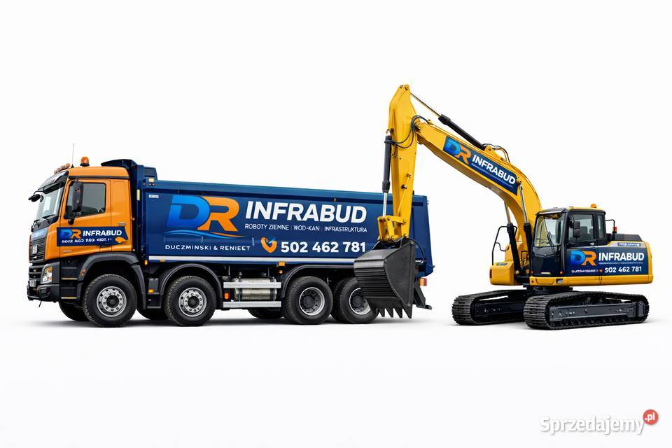 PRACE ZIEMNE KOPARKA TRANSPORT SZYBKIE TERMINY lubuskie