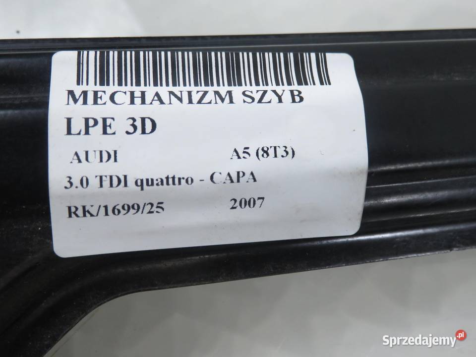 PODNOŚNIK SZYBY LEWY PRZEDNI 3D AUDI A5 sprzedam