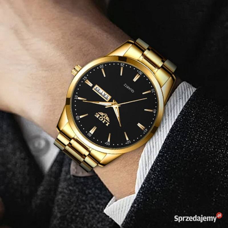 Zegarek męski klasyczny złoty garniturowiec Gorzów Wielkopolski
