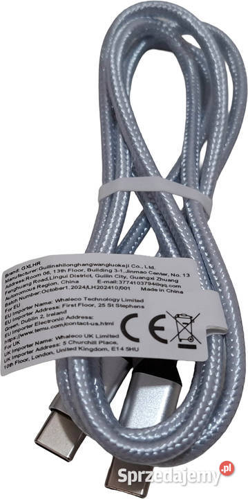 Kabel USBC USBC 100 Gxlhr srebrny Elektro śląskie Czeladź
