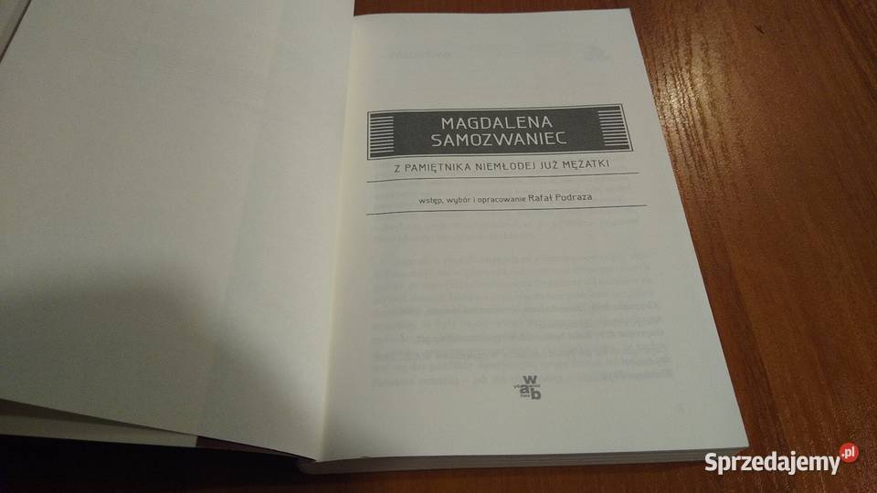 Z pamiętnika niemłodej już mężatki  Magdalena Gdańsk sprzedam