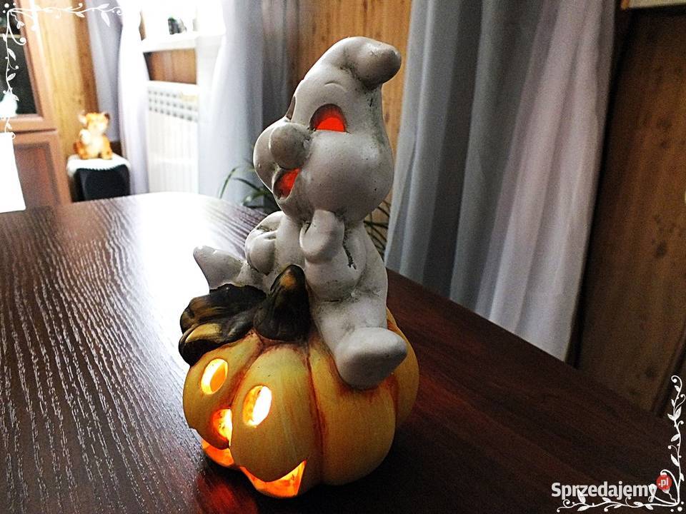 Świecznik idealny na Halloween duszek na dyni Żary sprzedam