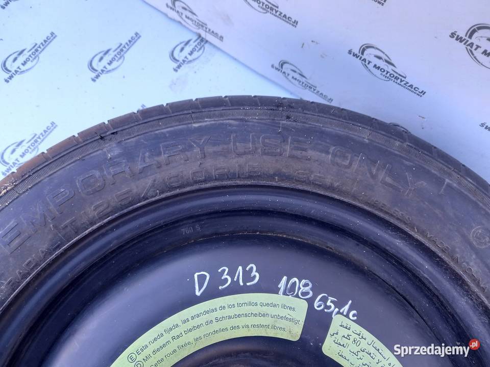 PEUGEOT 207 CITROEN C3 koło dojazdowe 1258015 Kielce