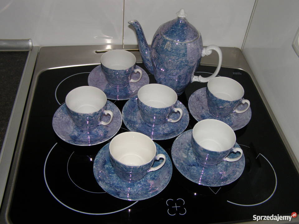 Serwis kawowy Włocławek lata 60te Porcelana i szkło Międzyborów