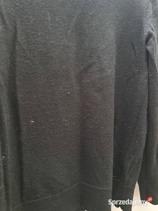 Czarny golf z wełny merino HM 100 wełna rozmiar czarny pomorskie Trąbki Wielkie