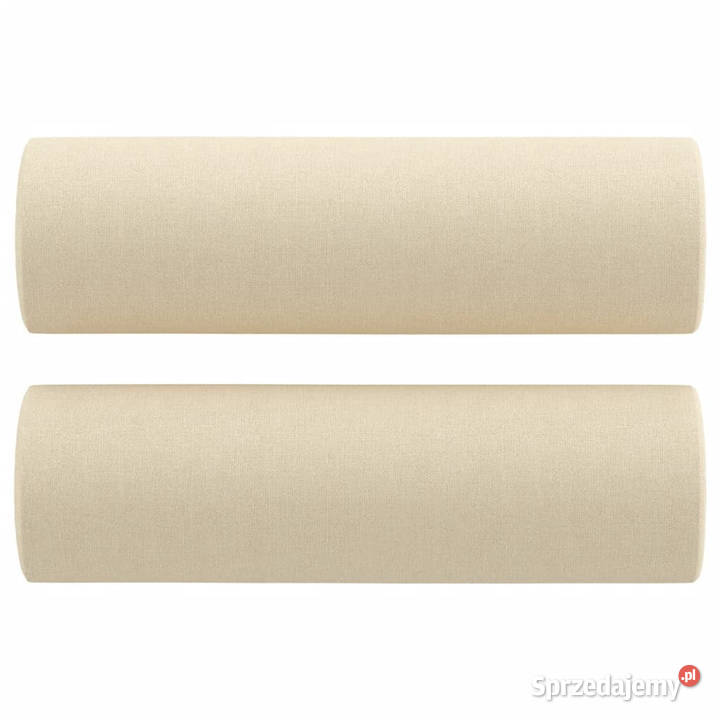 Poduszki ozdobne 2 kremowe 15x50 tkanina sprzedam