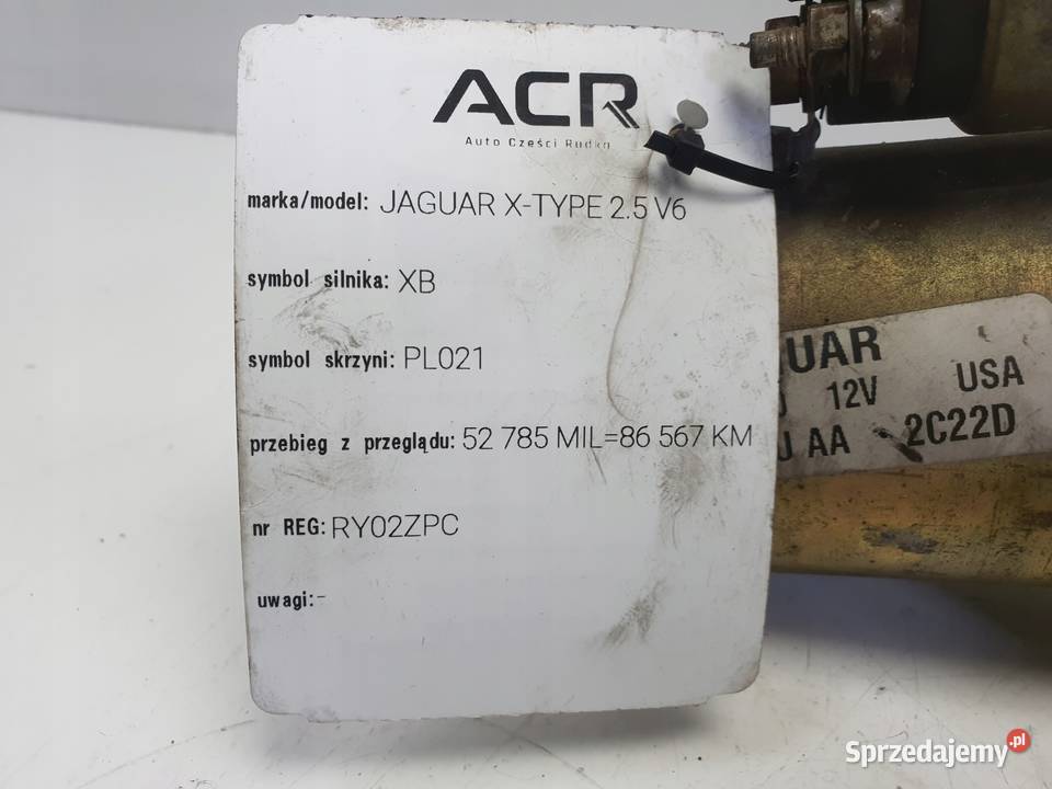 ROZRUSZNIK Jaguar XType 25 V6 ROZRUSZNIK 1X4UAA Rudka