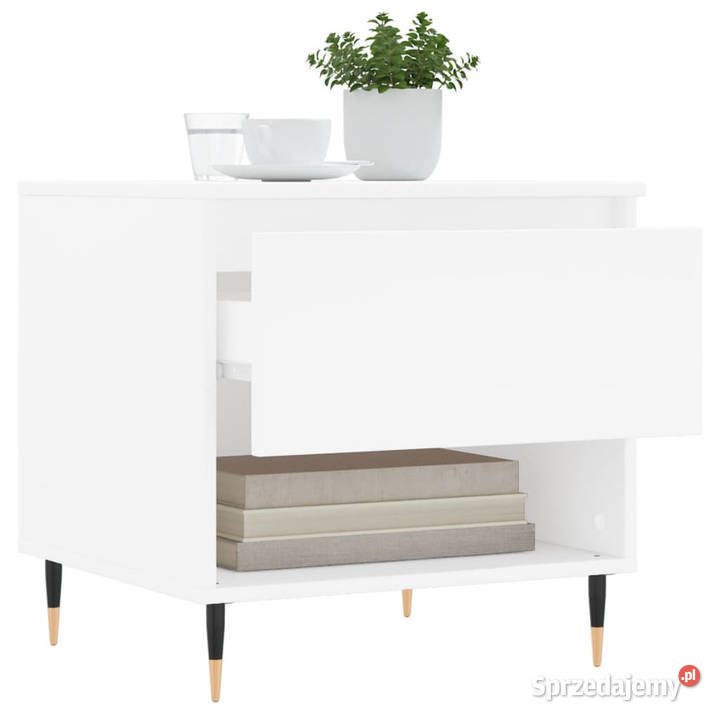 Stolik kawowy biały 50x46x50 materiał Warszawa sprzedam