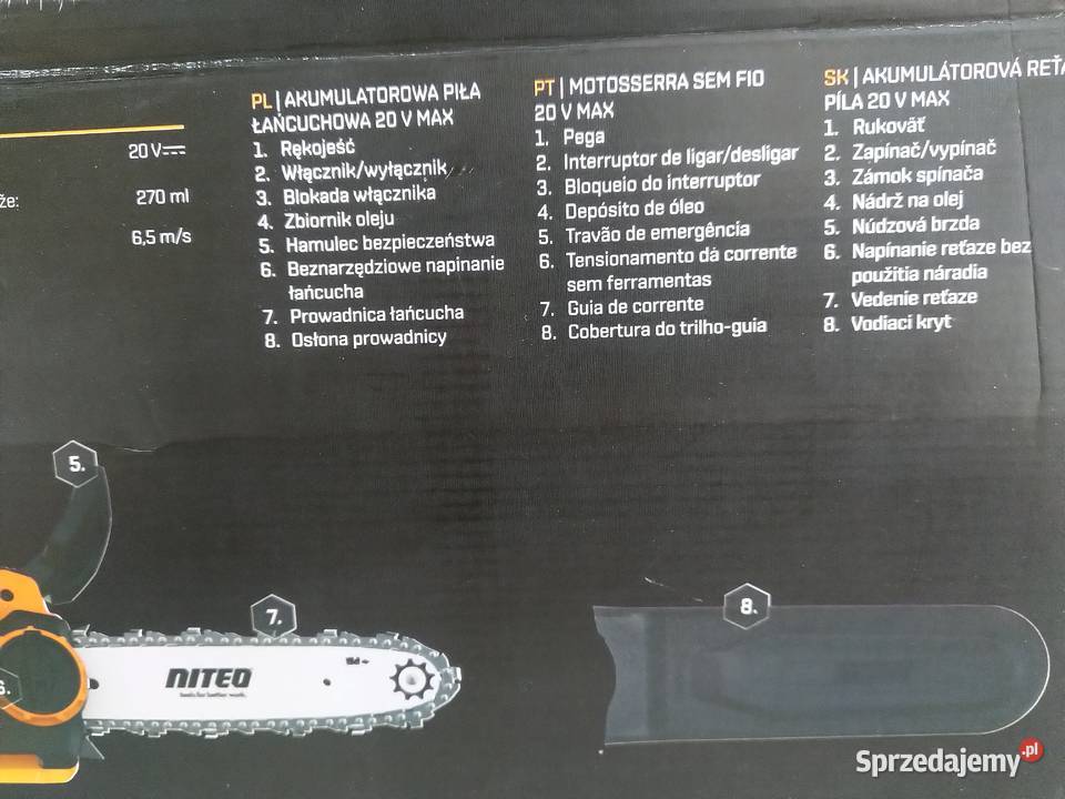 NAJTANIEJ Akumulatorowa Piła Łańcuchowa Pilarka śląskie