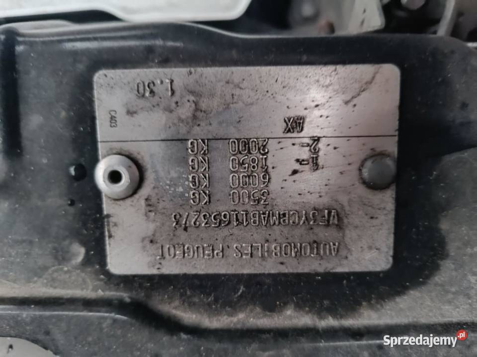 Peugeot Boxer wywrotka niski przebieg 2009 100000km podkarpackie Kostarowce